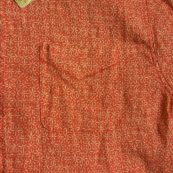 NWT! True Grit Men's Lux Linen Batiks SS 1 Pocket Shirt XL - Picture 4 of 7